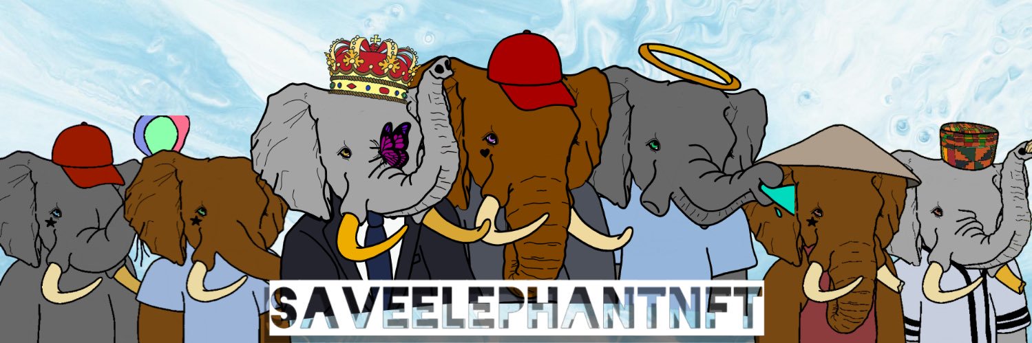Save Elephants NFT banner