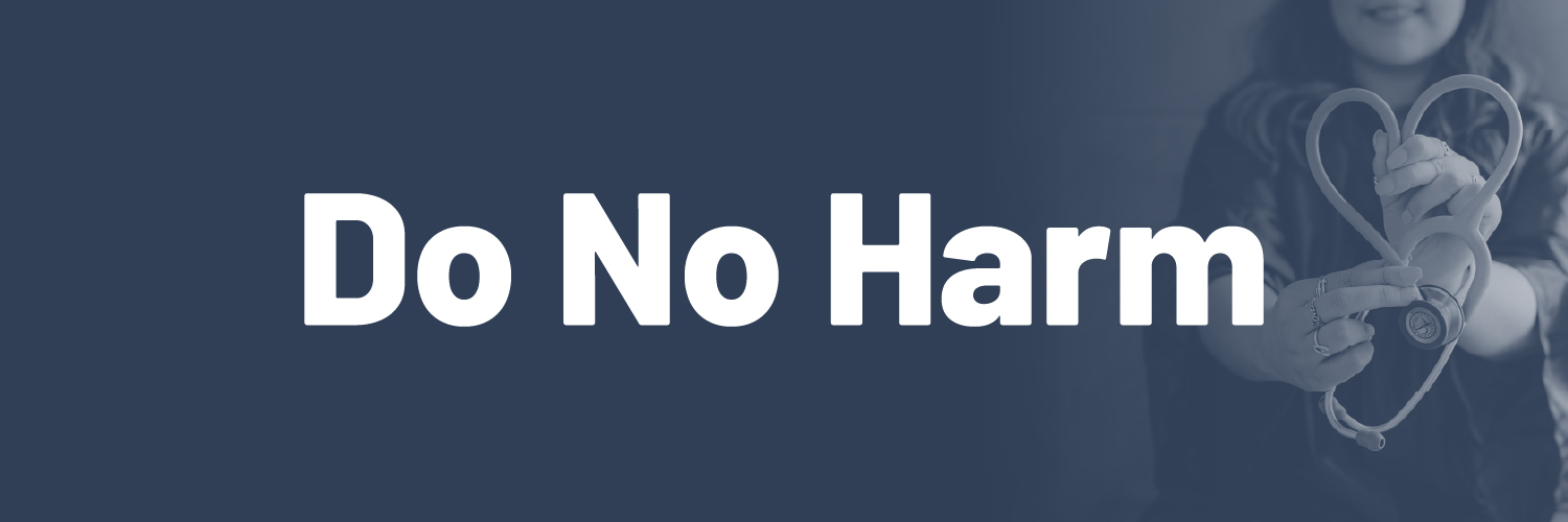 Do No Harm's banner
