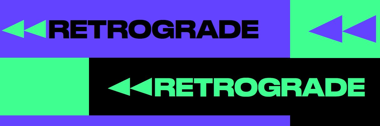 Retrograde banner