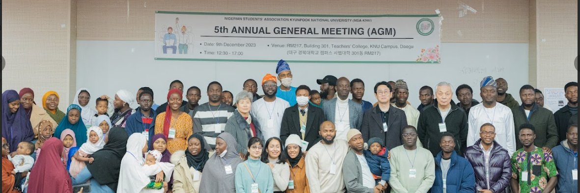 Nigerian Students' Association Kyungpook Nat'n Uni banner