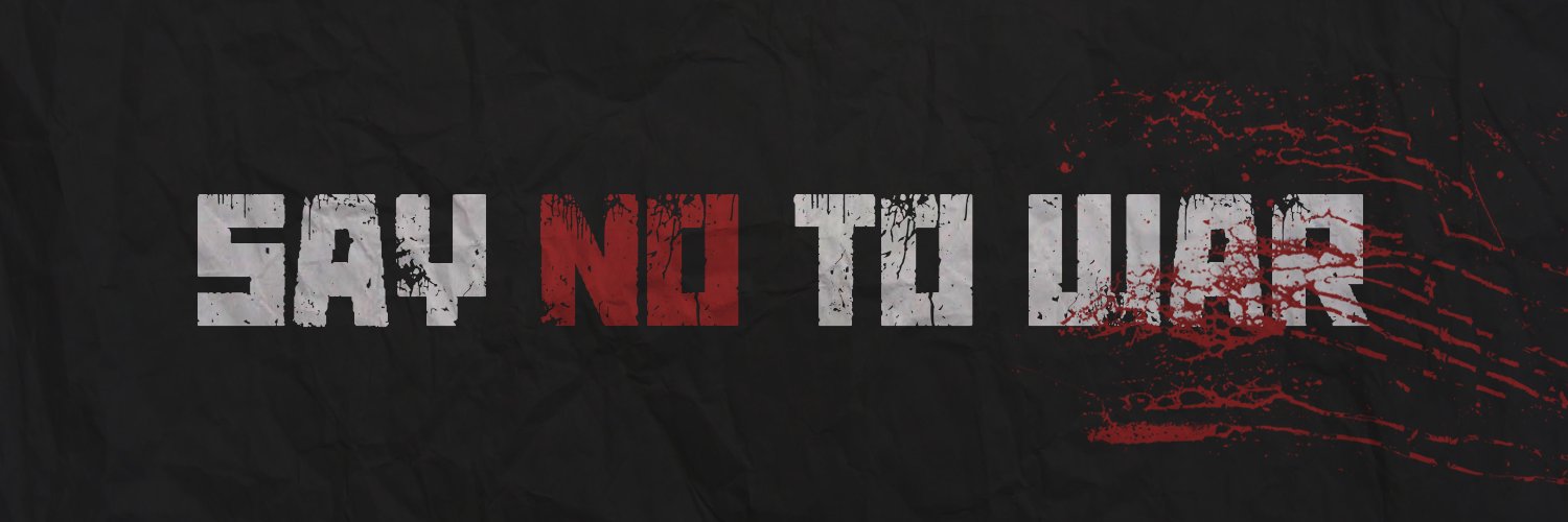 Say No To War banner