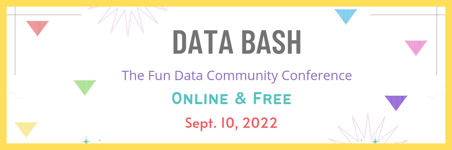 DATA BASH conference. banner