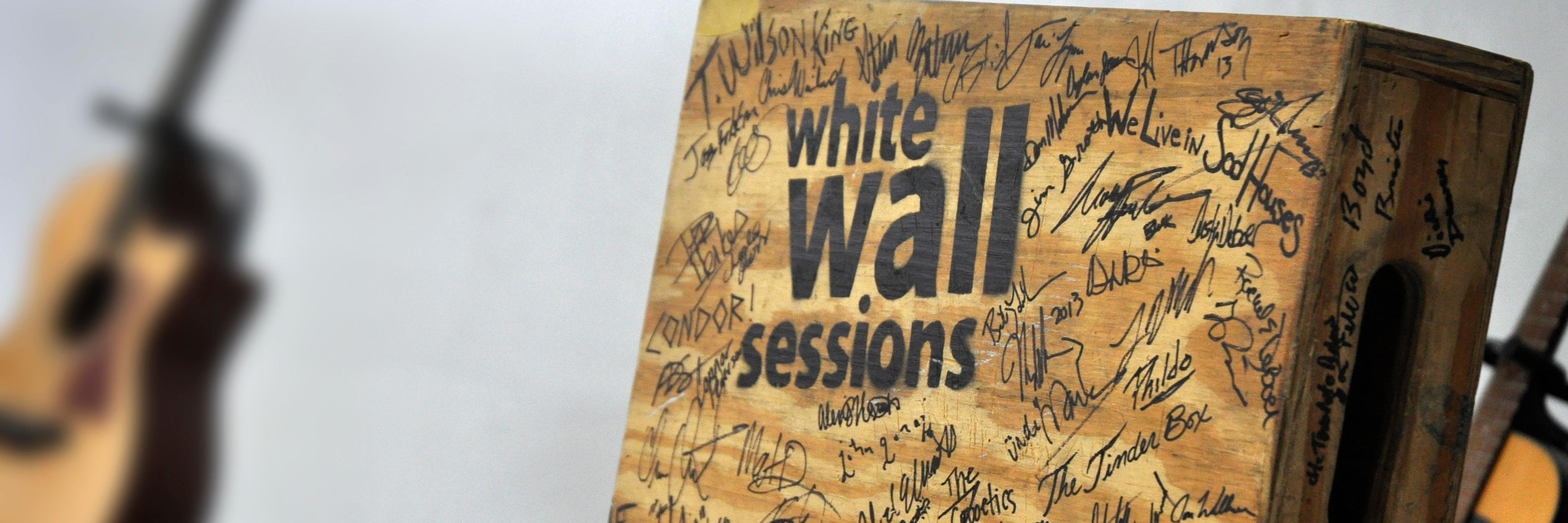 white wall sessions banner