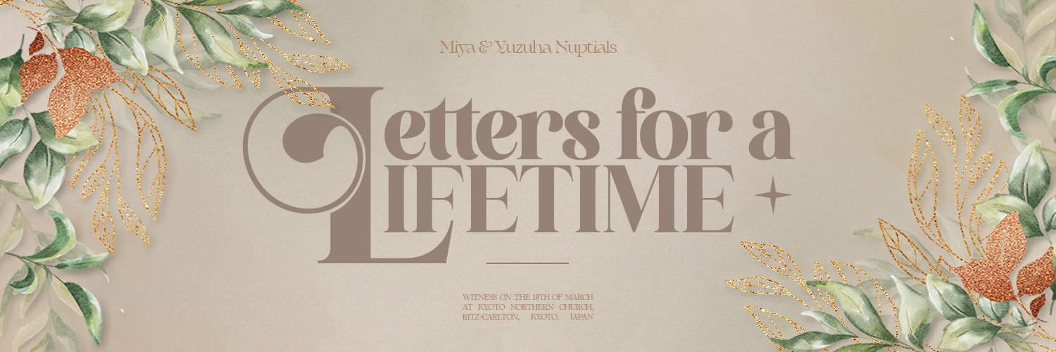 Letters For A Lifetime: Miya & Yuzuha Nuptials. banner