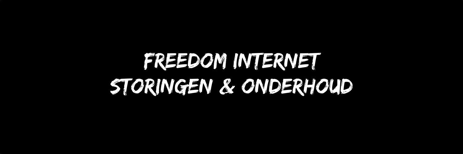 Freedom Internet Storingen en Onderhoud banner