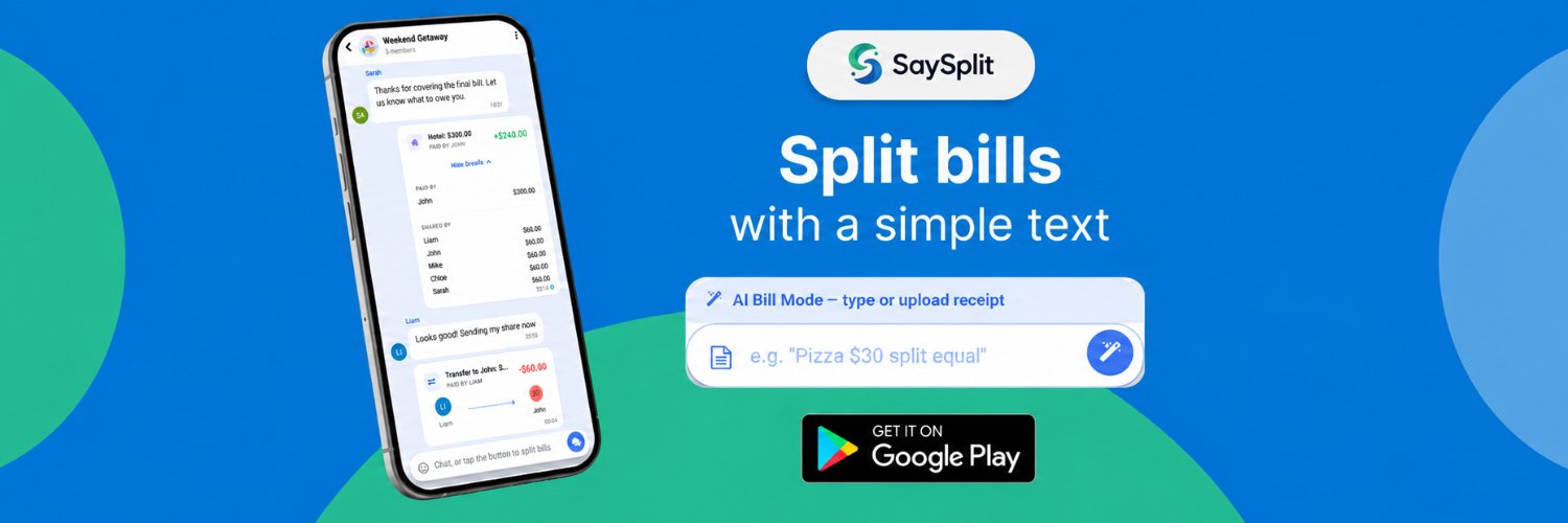 SaySplit's profile banner image