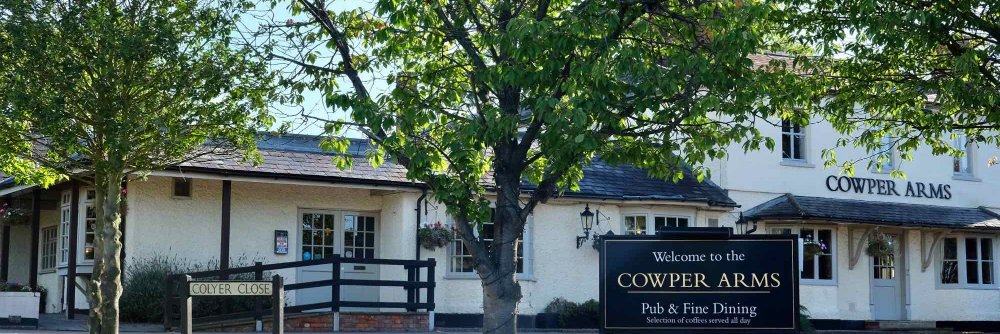 Cowper Arms Digswell banner