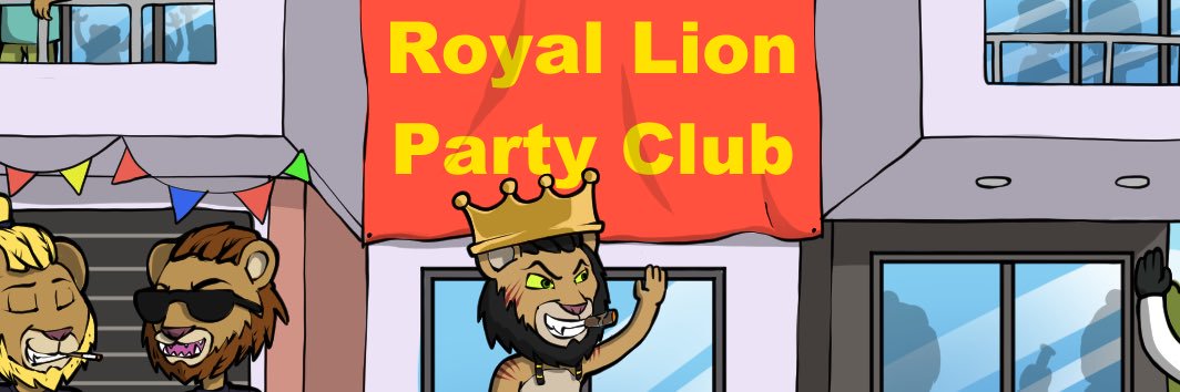 Royal Lion Party Club banner