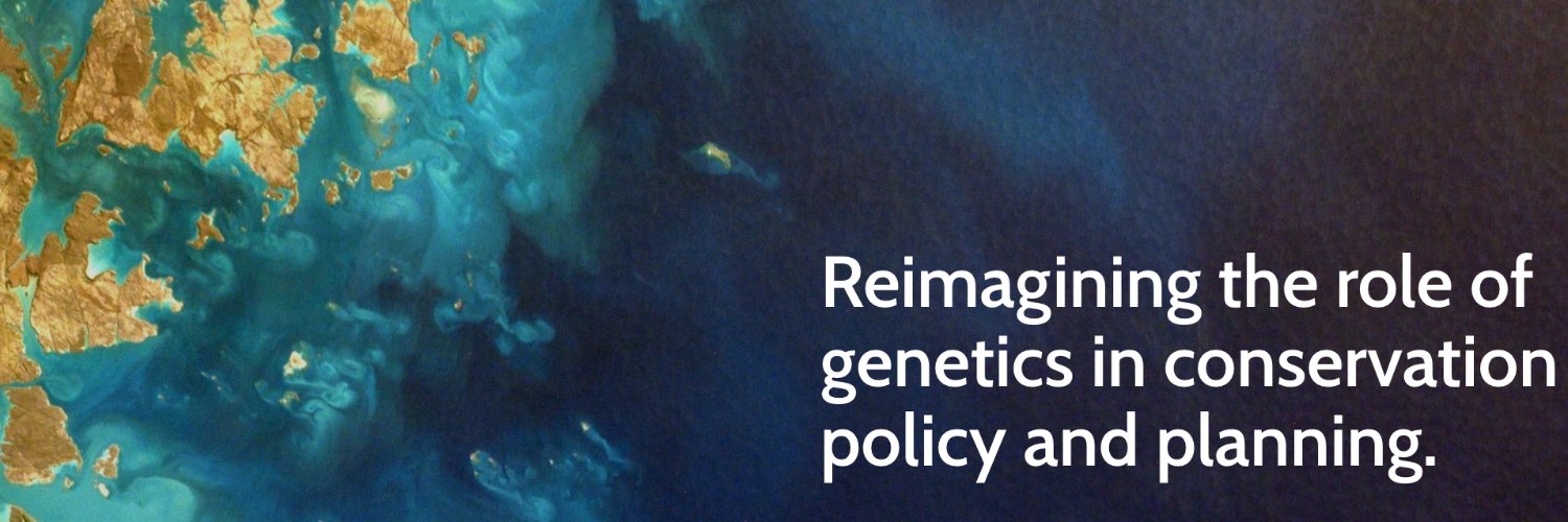 The Coalition for Conservation Genetics's banner