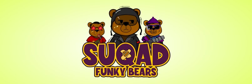squad funky bears NFT banner