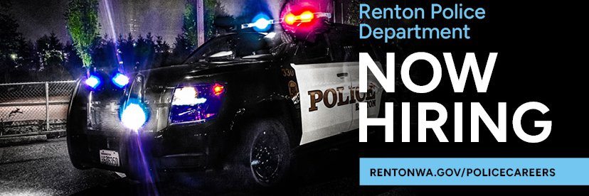 Renton Police Dept.'s banner