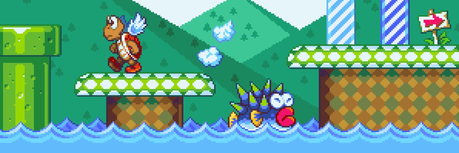 Super Mario Down banner