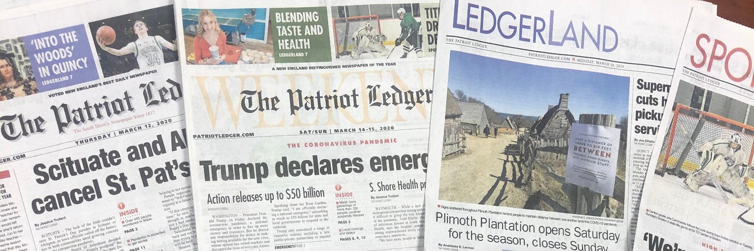The Patriot Ledger's banner