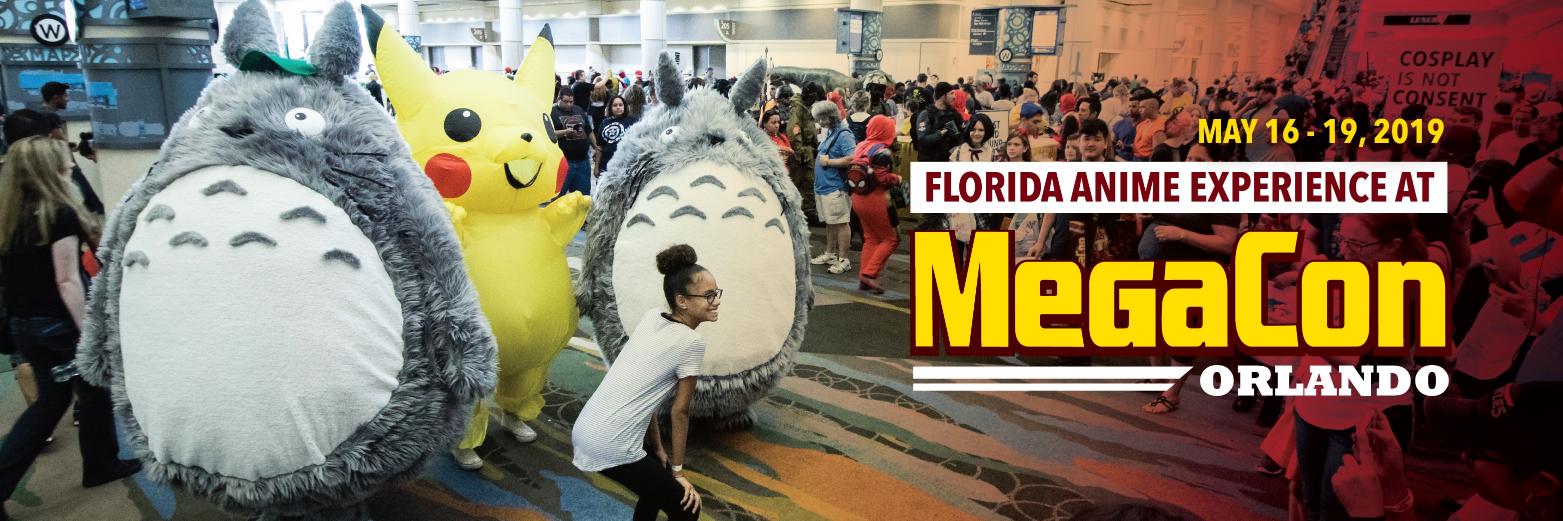 Florida Anime Experience | Now with MEGACONOrlando banner