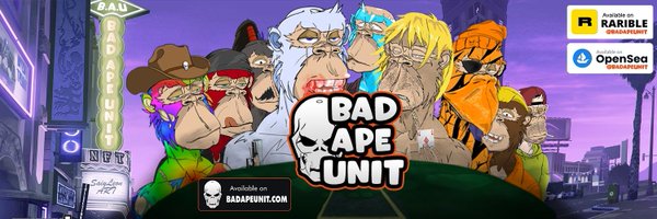 Bad Ape Unit | 🅼🅸🅽🆃 🅻🅸🆅🅴 Profile Banner