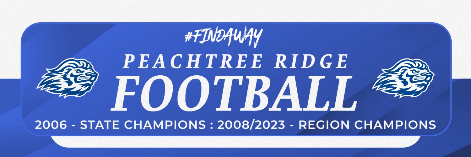 Peachtree Ridge Football's banner