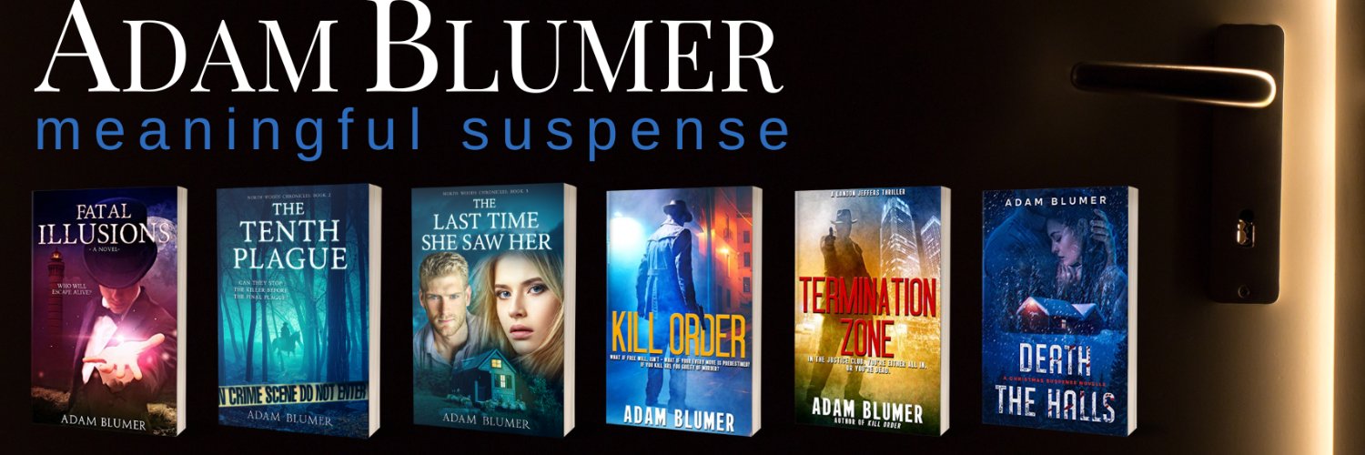 Novelist Adam Blumer banner