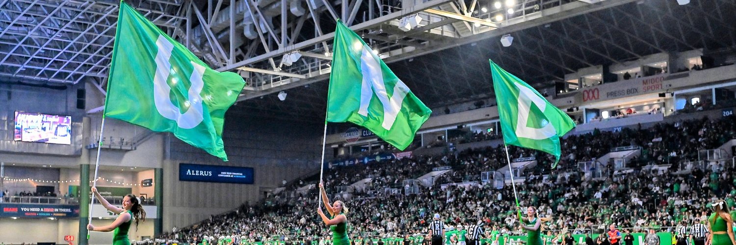 UND Fighting Hawks banner