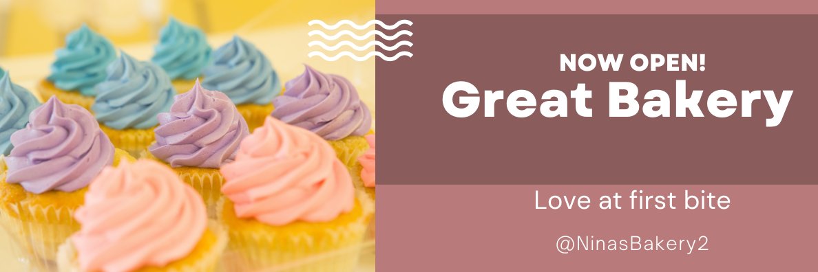 Nina's Bakery banner