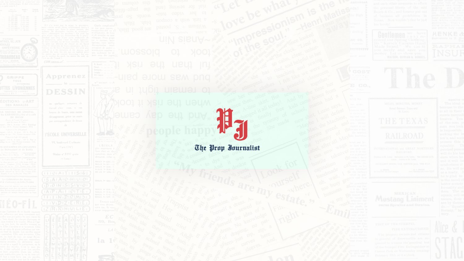 The Prop Journalist banner