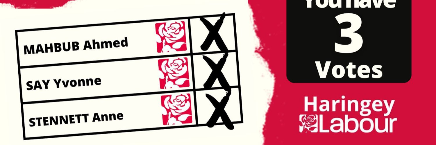 Cllr Ahmed Mahbub's banner