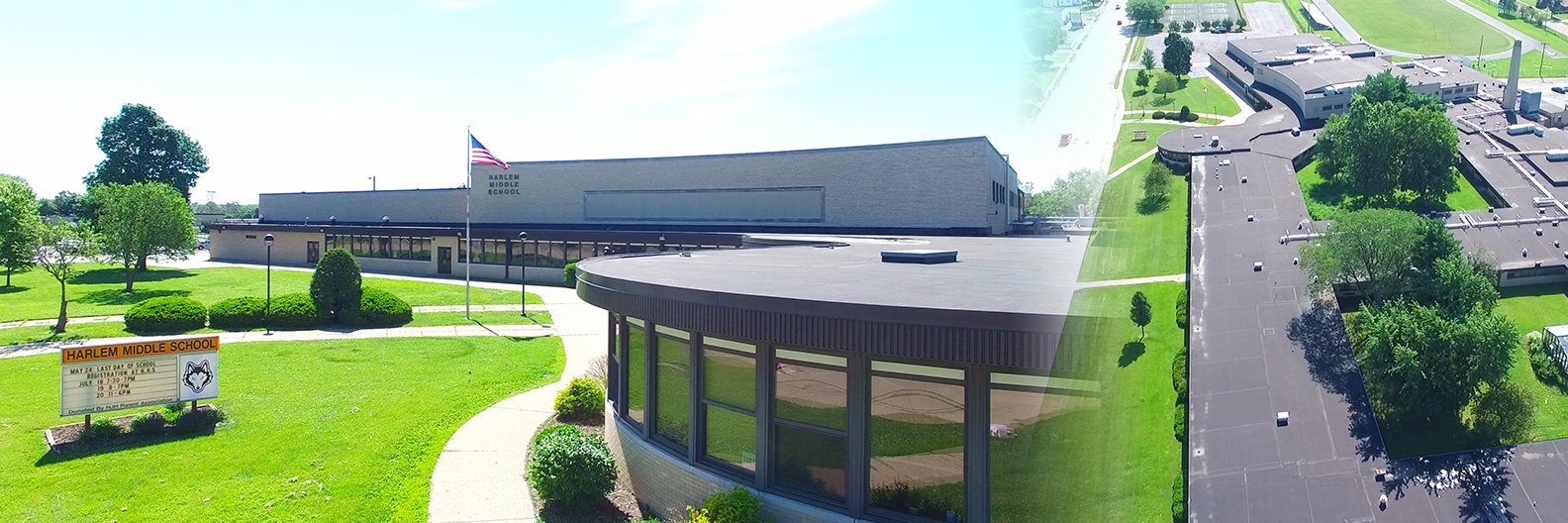 Harlem Middle School banner