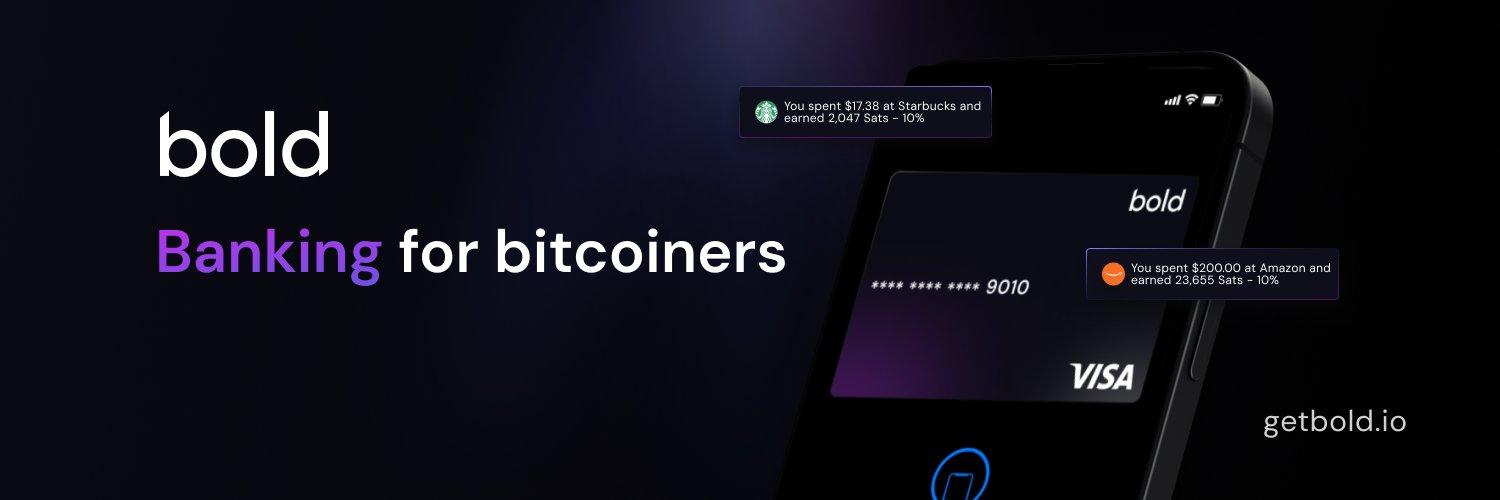 Bold | Bitcoin Card 10% BTC Back's banner