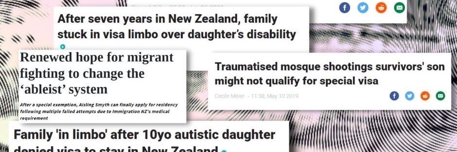 Migrants against the Acceptable Standard of Health banner