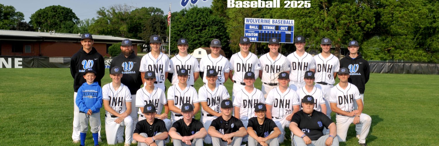 Wolverine Baseball banner