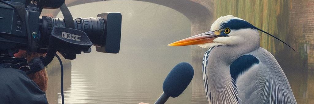 Nick the Heron banner