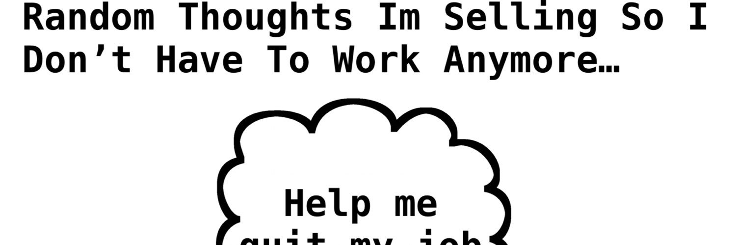 Random thoughts to make me rich NFT(FREE MINT) banner
