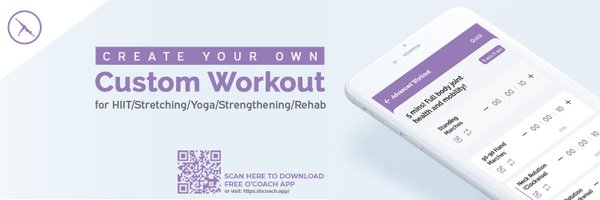O'Coach - HIIT/Yoga/Rehab - Custom Workout App Profile Banner