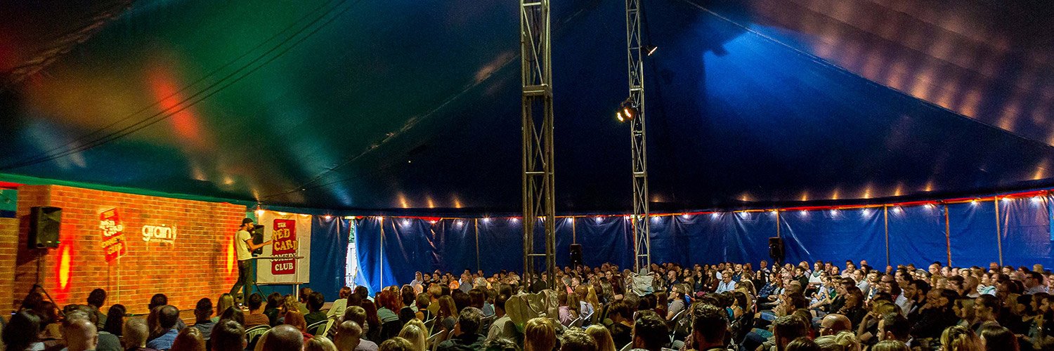 Red Card Comedy banner