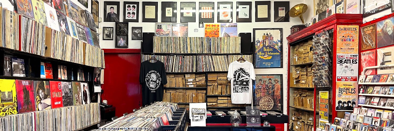 The Musical Box Record Shop's banner