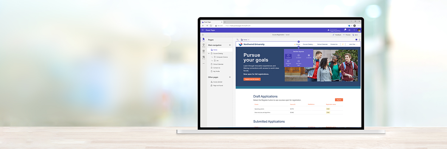 Microsoft Power Pages banner