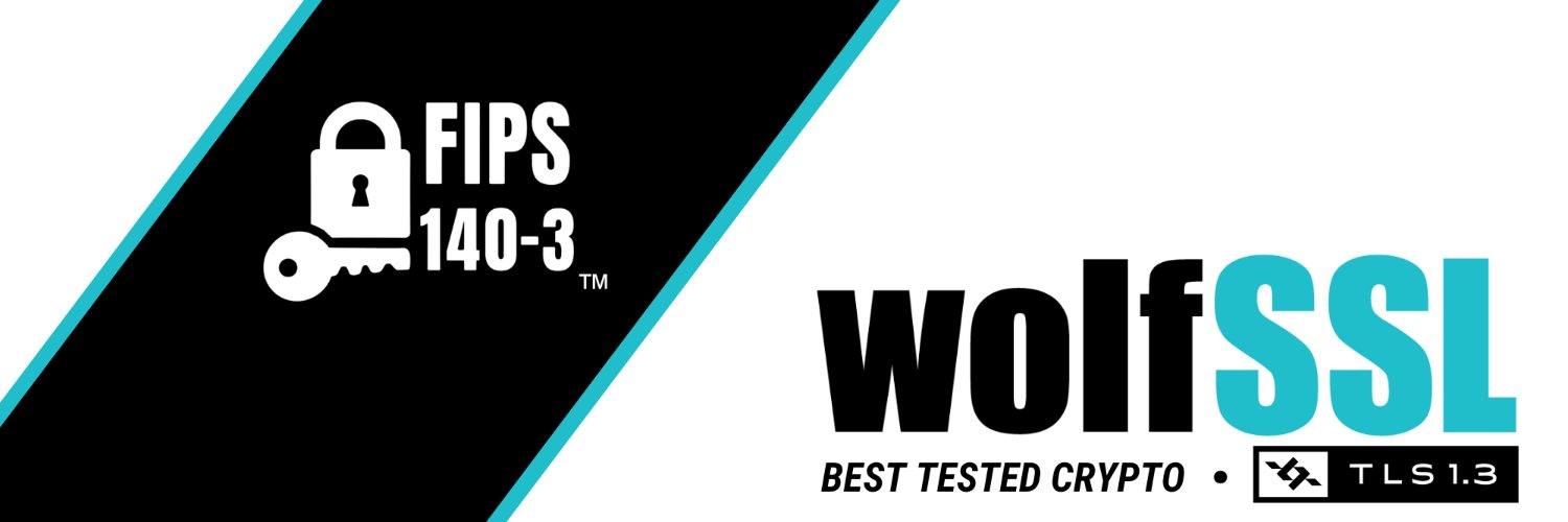 wolfSSL Embedded SSL/TLS; FIPS 140-3 banner