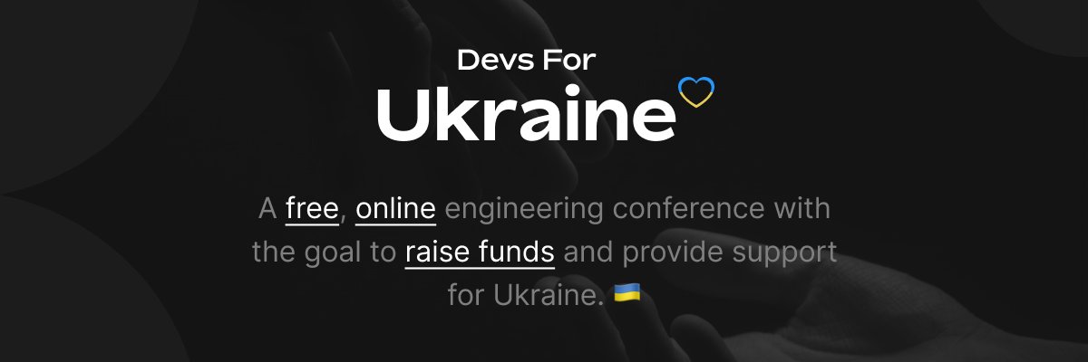 Devs for Ukraine banner
