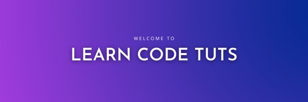 LearnCodeTuts Profile Banner