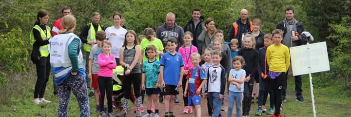 Rogiet junior parkrun banner
