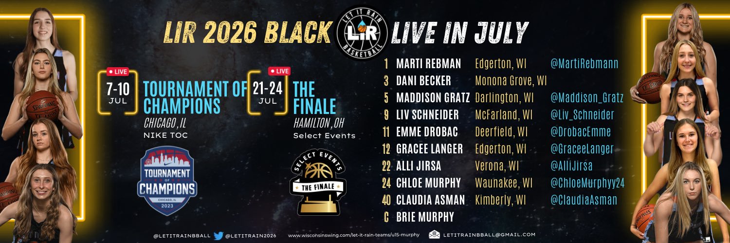 Let It Rain 2026 - Black banner