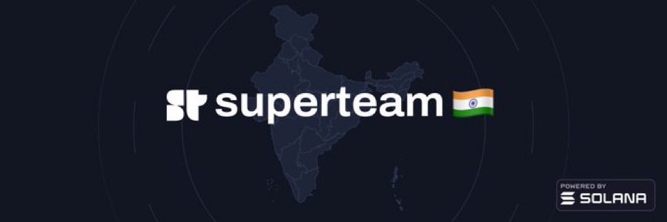 Superteam India's banner