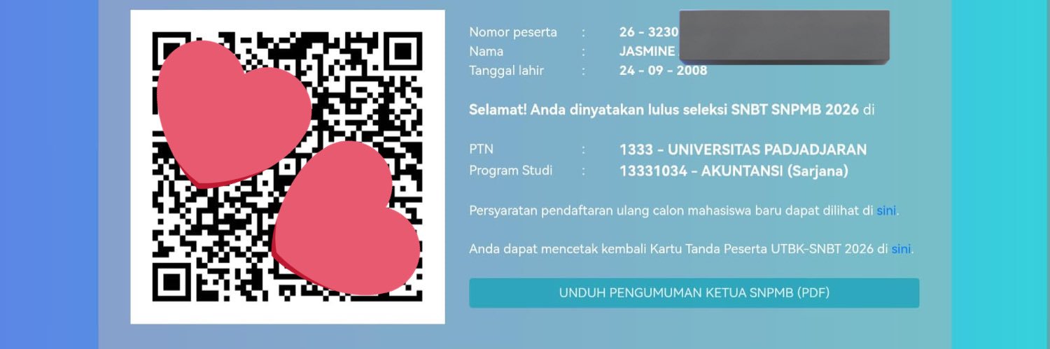 jasmine lolos akunpad’26 banner