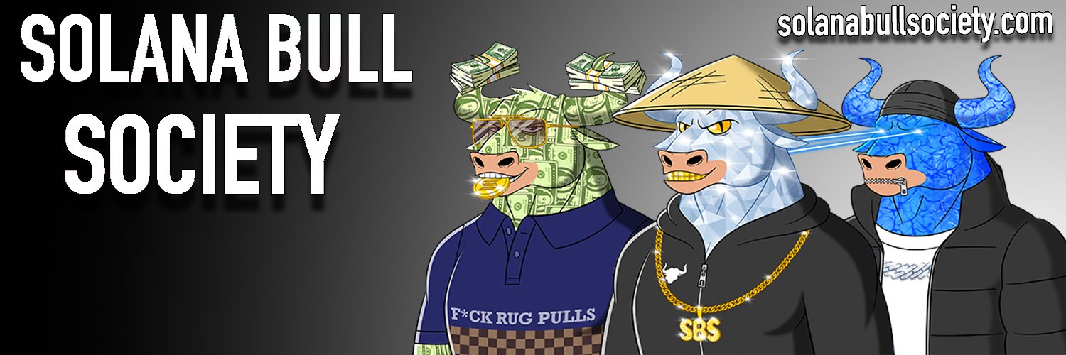 Solana Bull Society 🐂 banner