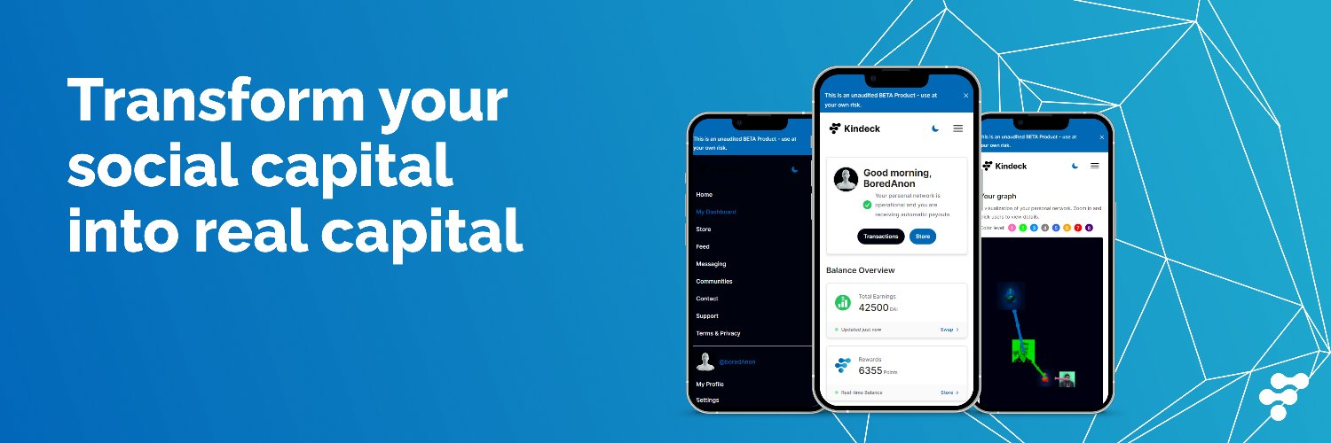 Kindeck SocialFi App banner