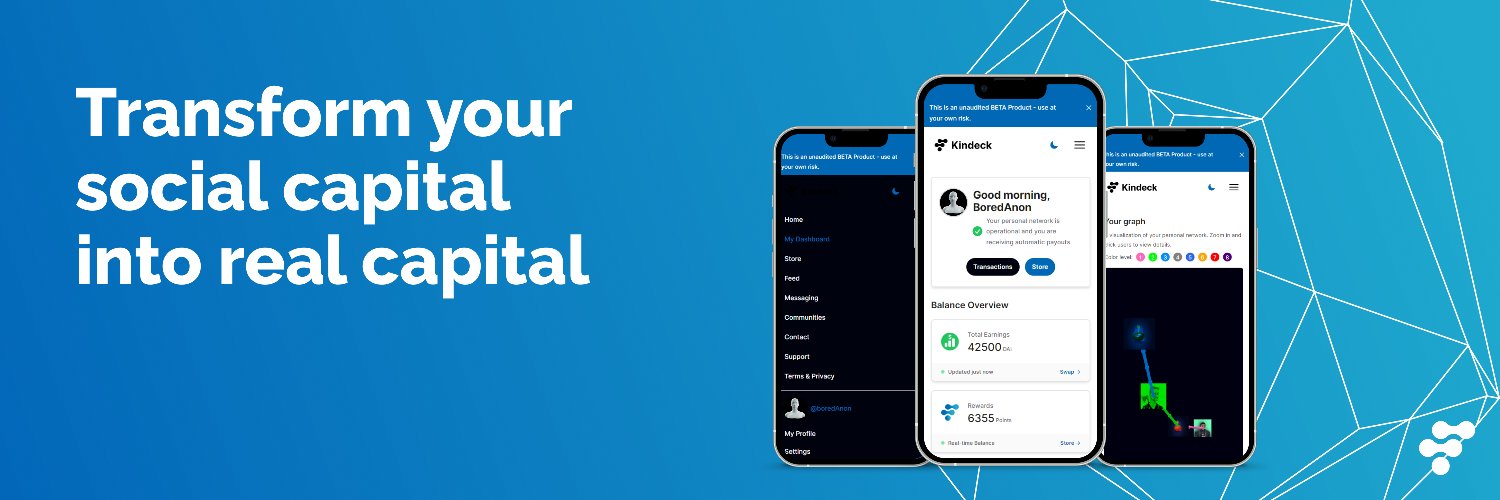 Kindeck SocialFi App Profile Banner