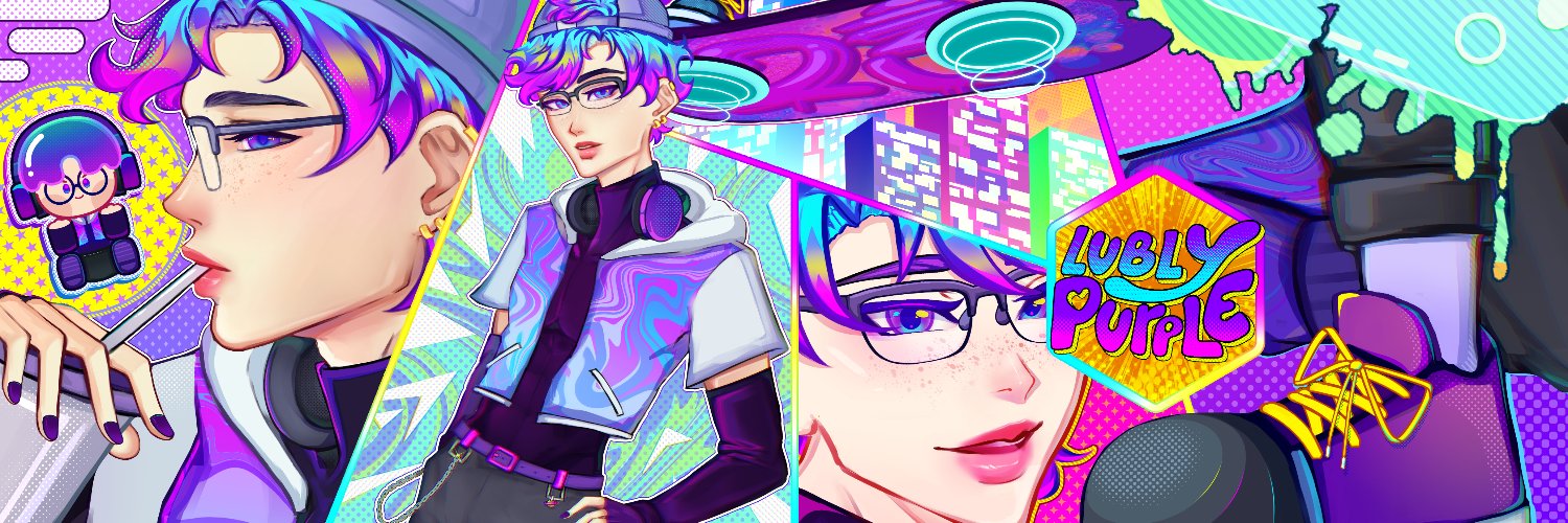 LublyPurple 🪐 VGEN OPEN banner
