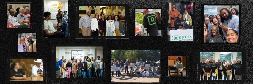 The Redress Movement banner