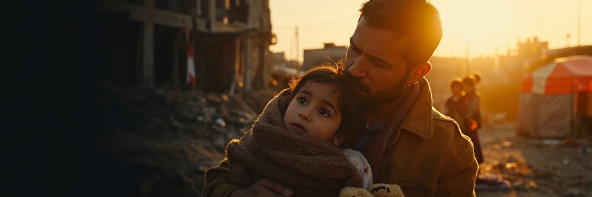 Helping War Victims banner