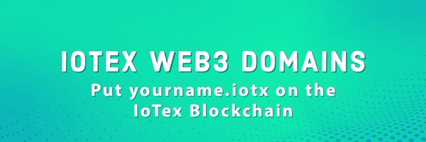 IoTeX-Web3-Domains.iotx Profile Banner