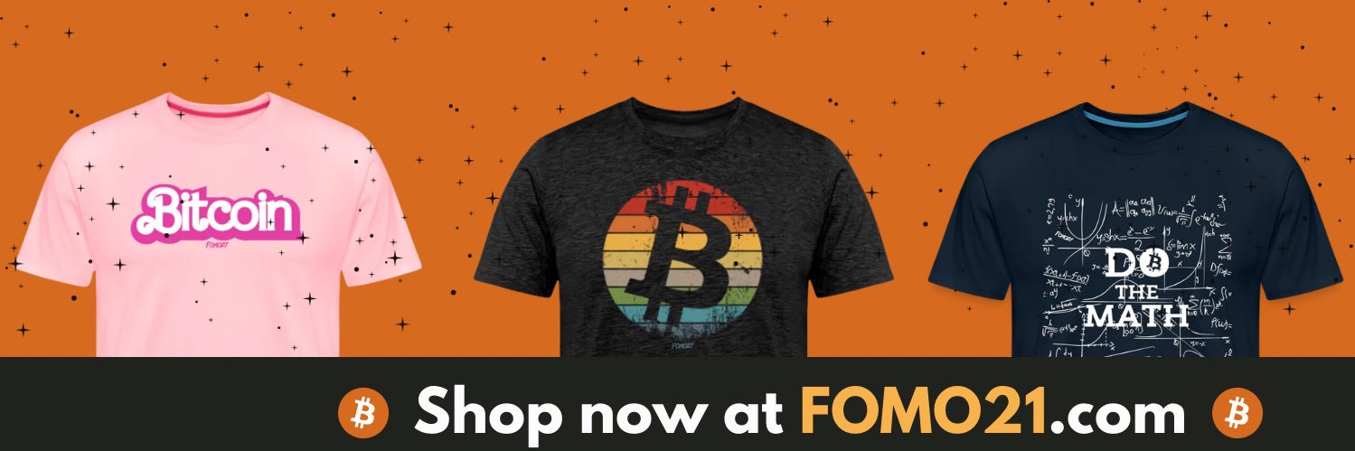 FOMO21 - Bitcoin Merch's banner